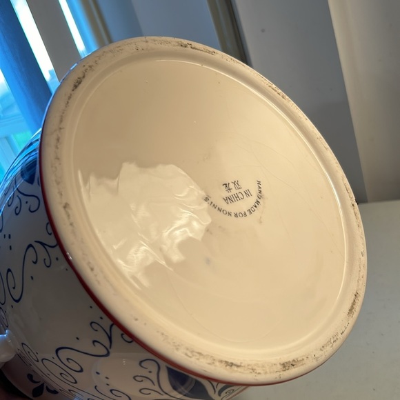 Vintage Hand Made For Nonni's Moroccan Style Ceramic Biscuit/ Cookie Jar Large - Picture 7 of 8